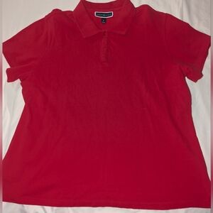 Karen Scott Women's XL Red Short Sleeve‎ Polo Shirt